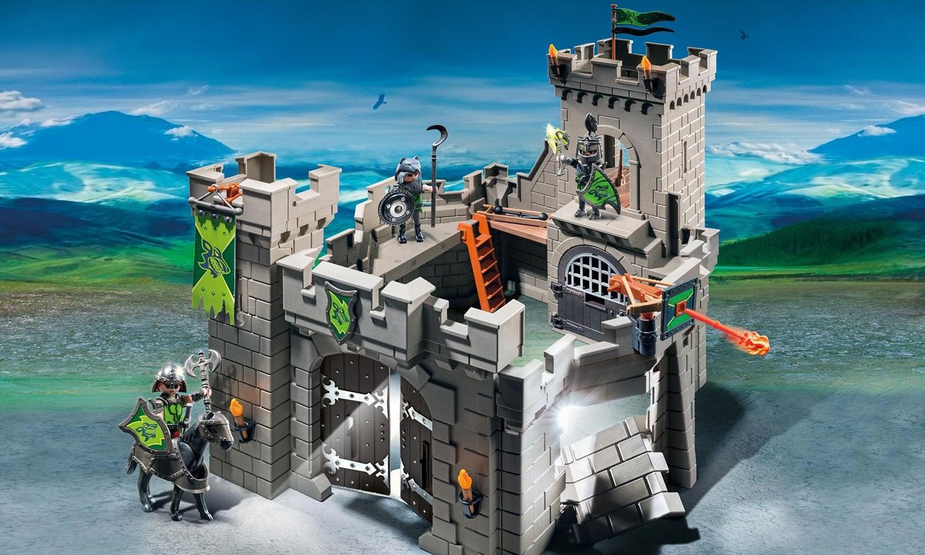Zabawka PLAYMOBIL Forteca rycerzy herbu Wilka 6002