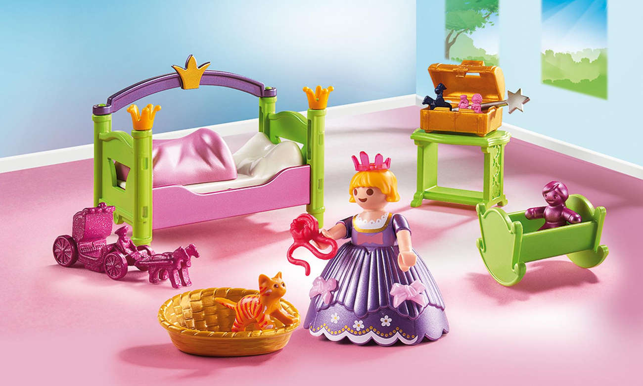 Klocki dla dzieci Playmobil Pokój dziecięcy księżniczki