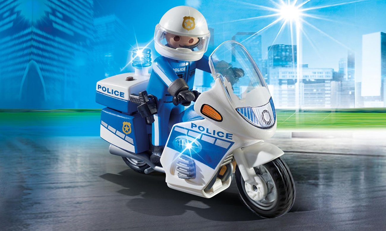 Motor policyjny ze światłem LED 6923