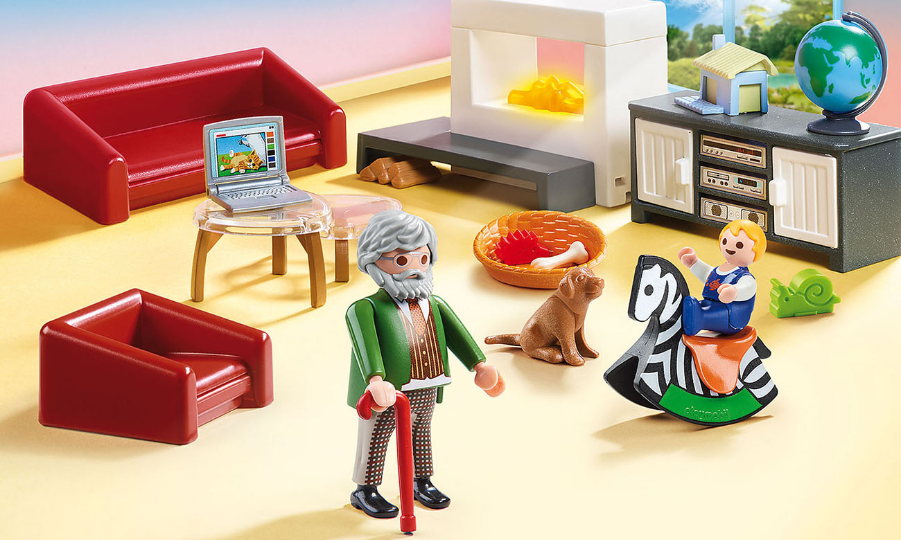 PLAYMOBIL Przytulny salon z kominkiem