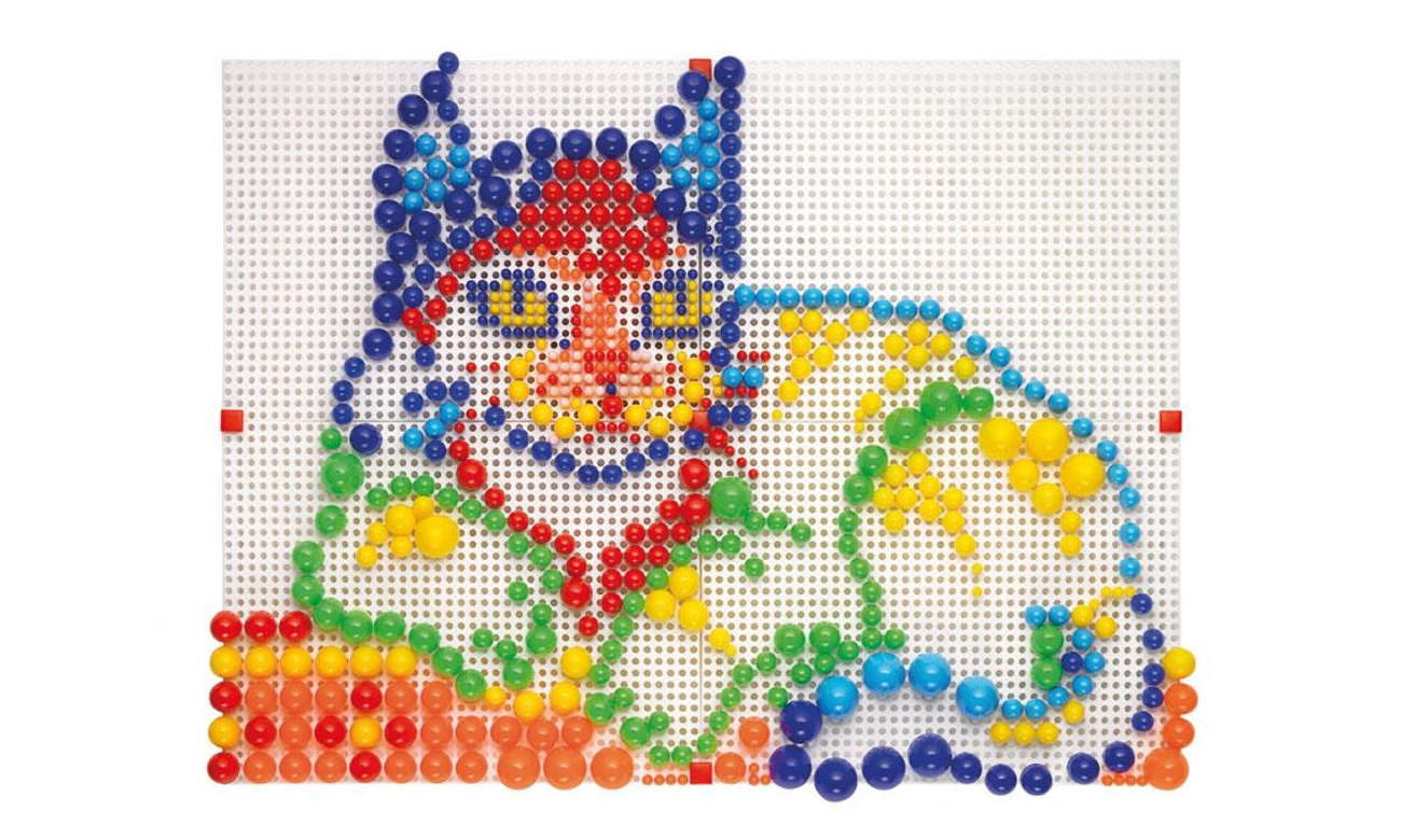 Quercetti Mozaika Fantacolor Modular 4 dinozaur 600 el. 040-0880