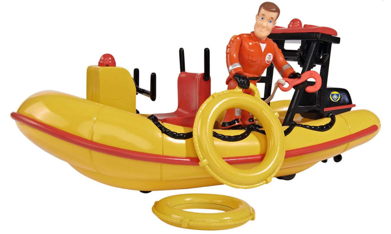 Simba Strażak Sam Neptun Łódź ratownicza z figurką 4052351006985