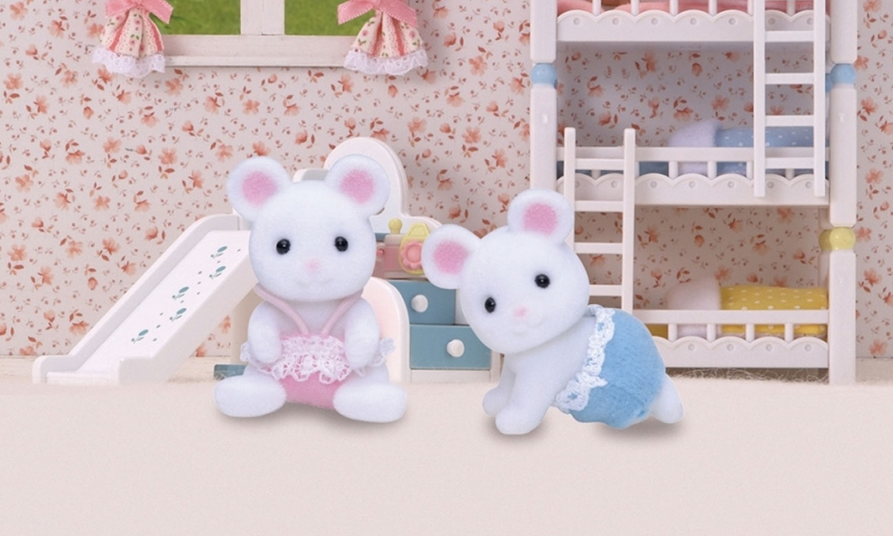 Sylvanian Families Bliźniaki Białych Myszek 3221