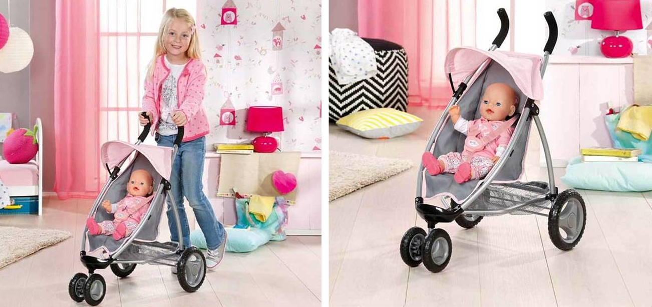 ｂｅｂｅ Zapf Creation Baby Born Wózek Jogger - Lalki i akcesoria