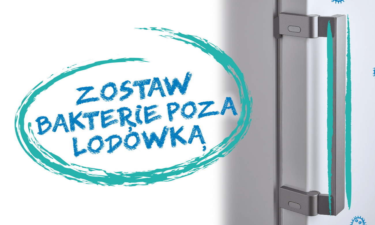 Ochrona żywności przed bakteriami, dzięki uszczelce antybakteryjnej w lodówce Beko CNA365KC0X