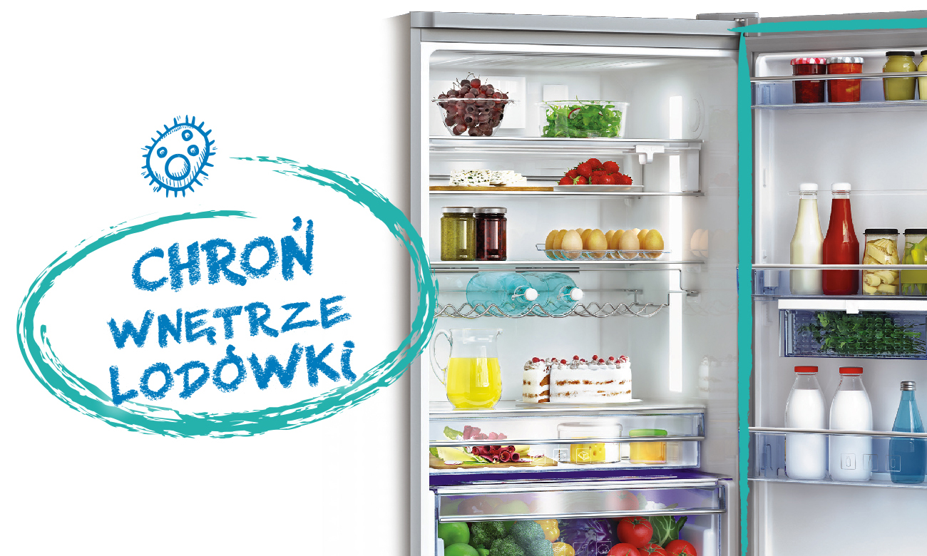 Uszczleka antybakteryjna w lodówce Beko CNE520EE0ZGB