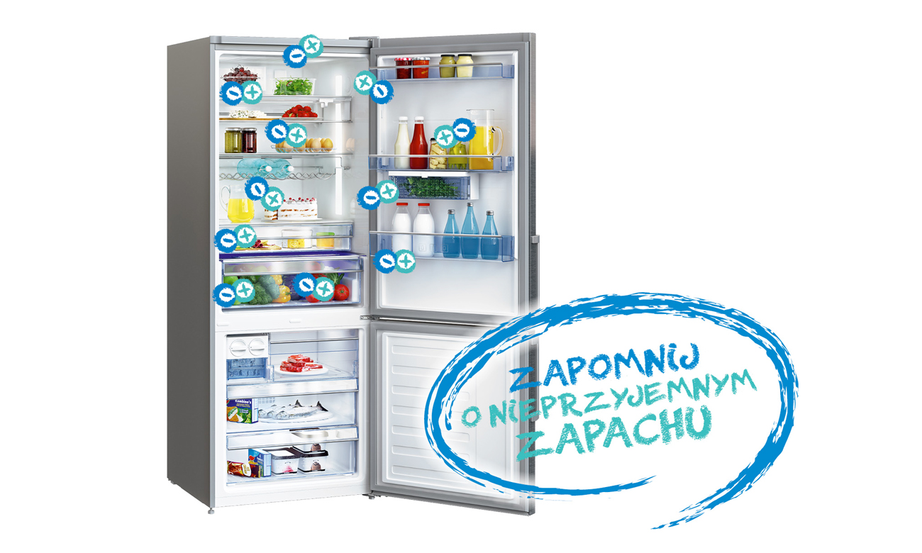 Aktywny jonizator w lodówce Beko CNE520EE0ZGB