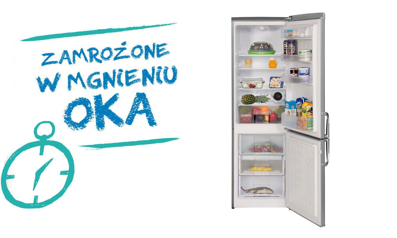komora szybkiego mrożenia w lodówce Beko CSA29025X