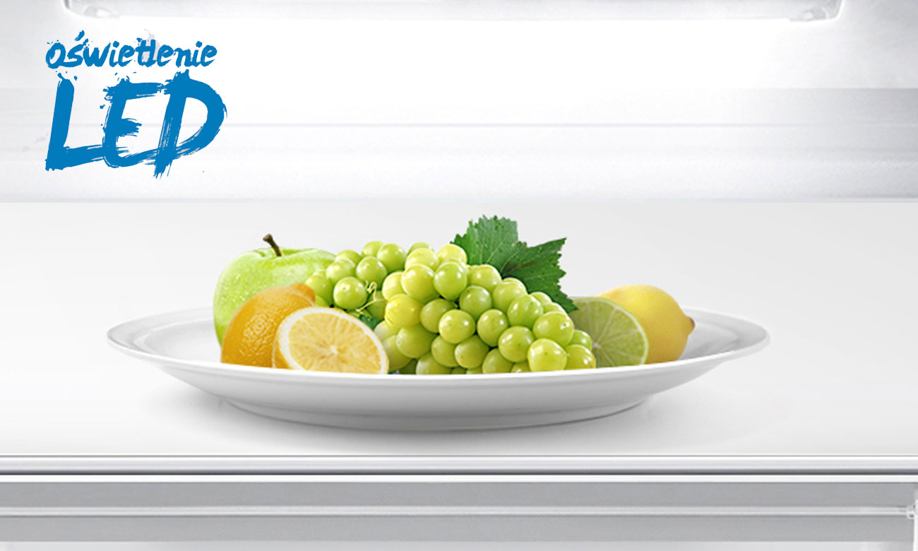 Wydajne oświetlenie LED w lodówce Beko CSA29025X