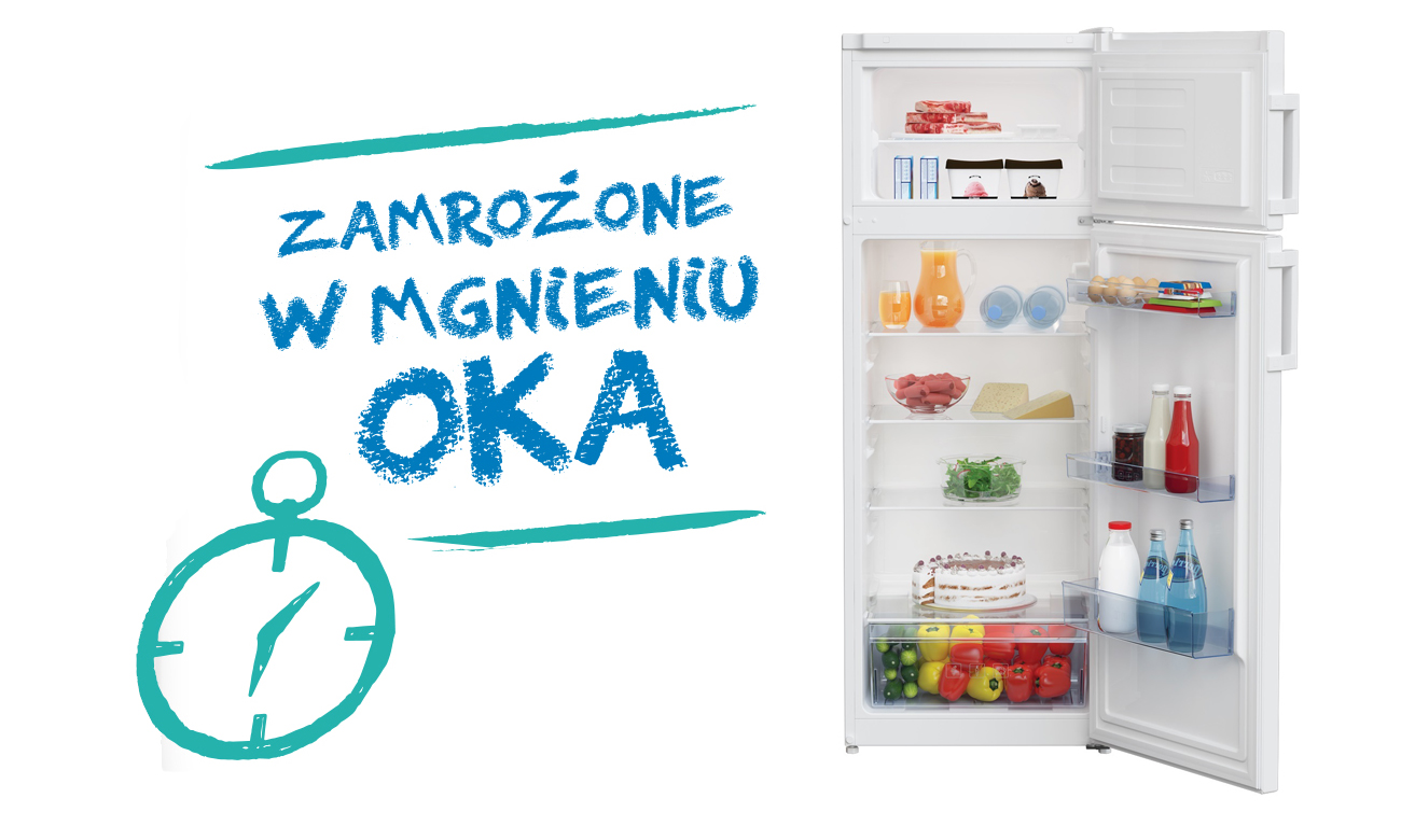 Komora szybkiego mrożenia w lodówce Beko CSA31030X