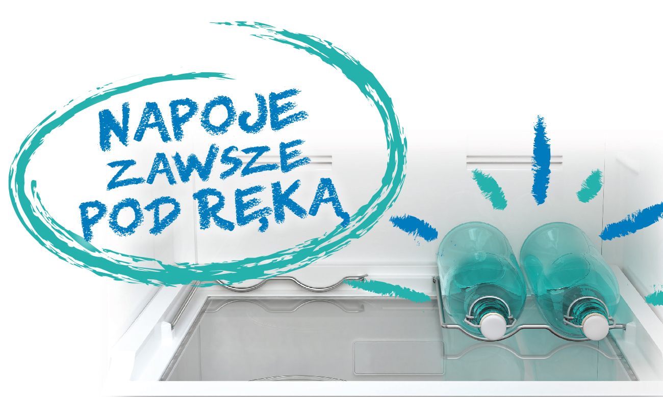 Uchwyt na butelki w lodówce Beko CSA31030X