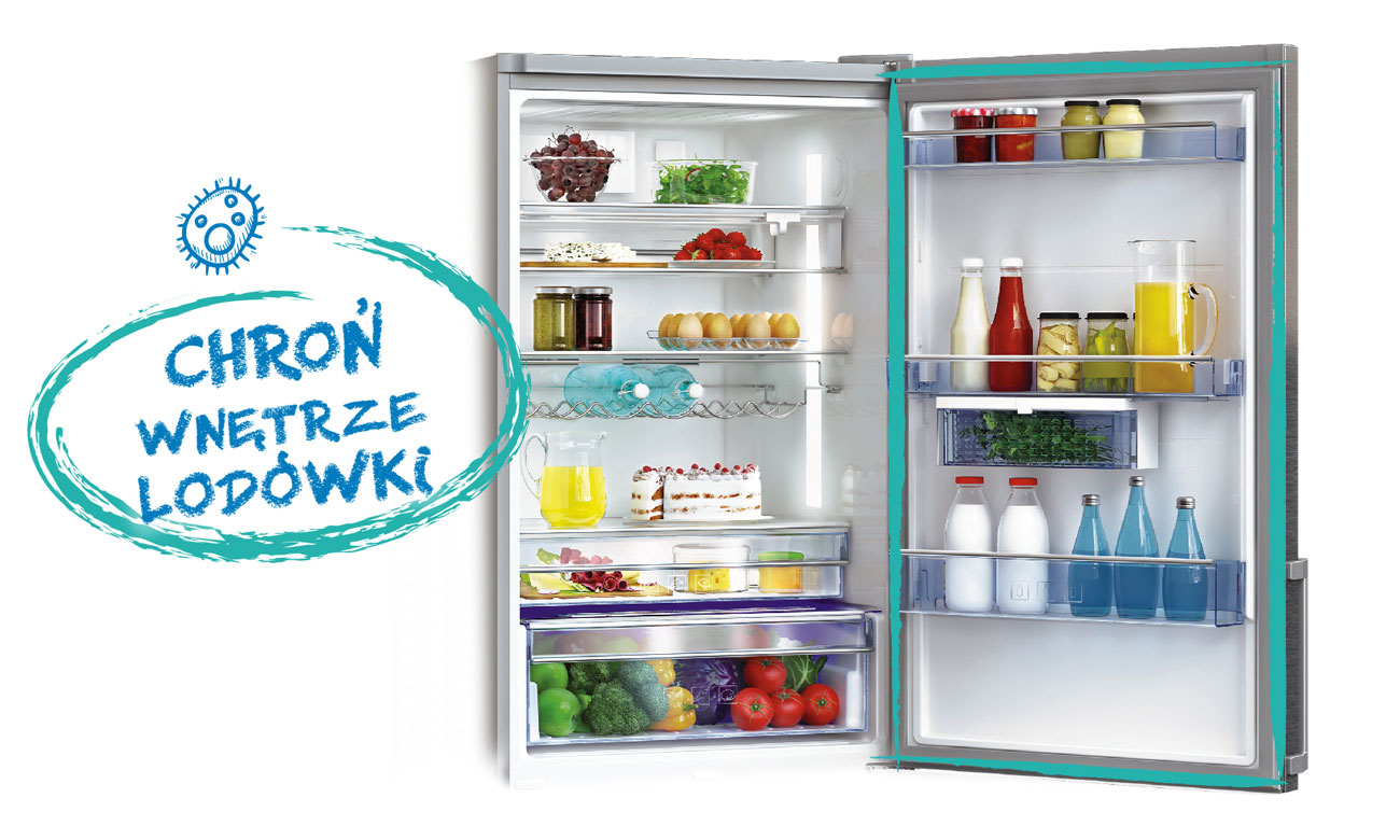Uszczelka antybakteryjna w lodówce Beko GN1306220ZDX