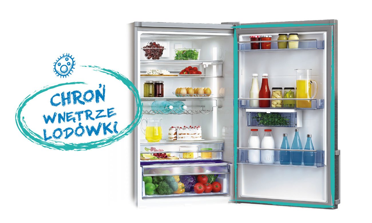 Uszczelka antybakteryjna w lodówce Beko GN162330X