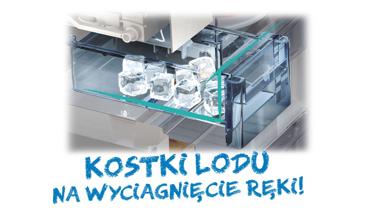 Kostkarka w lodówce Beko GN162330X
