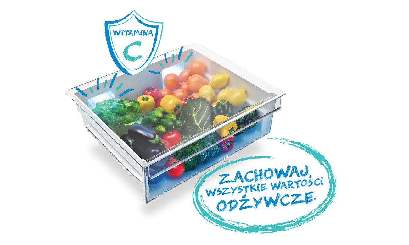 Active Fresh Blue Light w lodówce Beko GN162330X