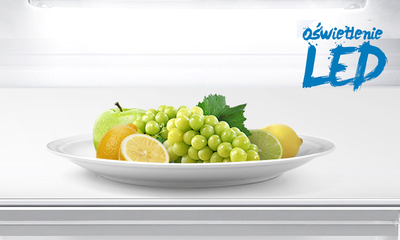 Oświetlenie LED w lodówce Beko GN163130X