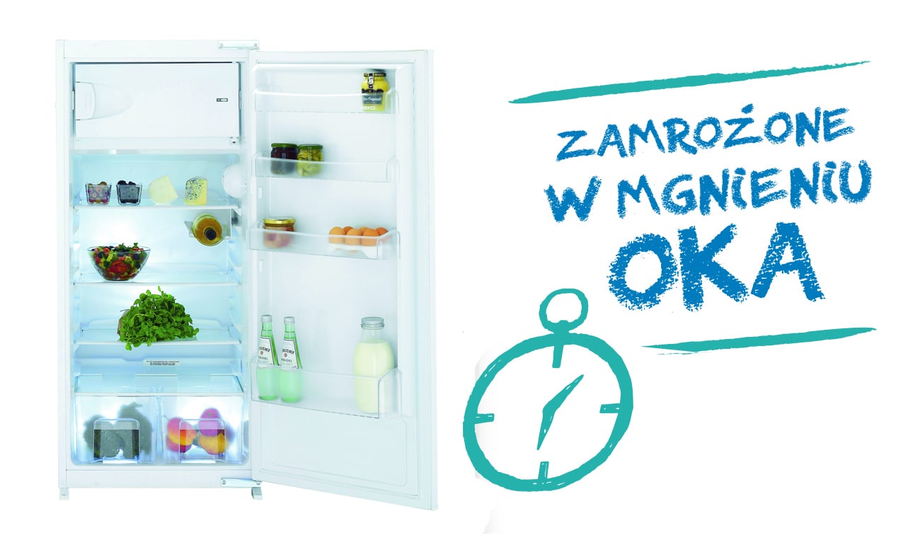 Komora zamrażalnika w lodówce Beko RBI2301