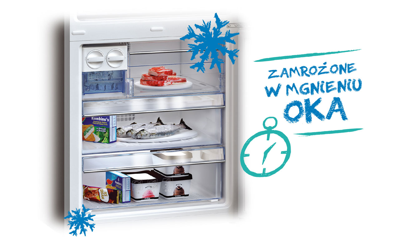 Szybkie mrożenie w lodówce Beko RCSA225K21W