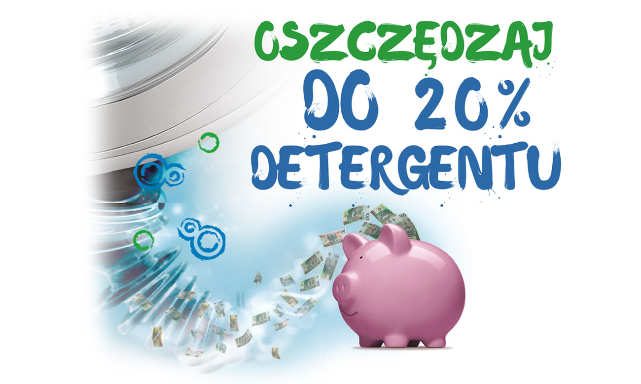 Efektywne pranie, dzięki technologii AquaFusion w pralce Beko SWRE6512BWW2