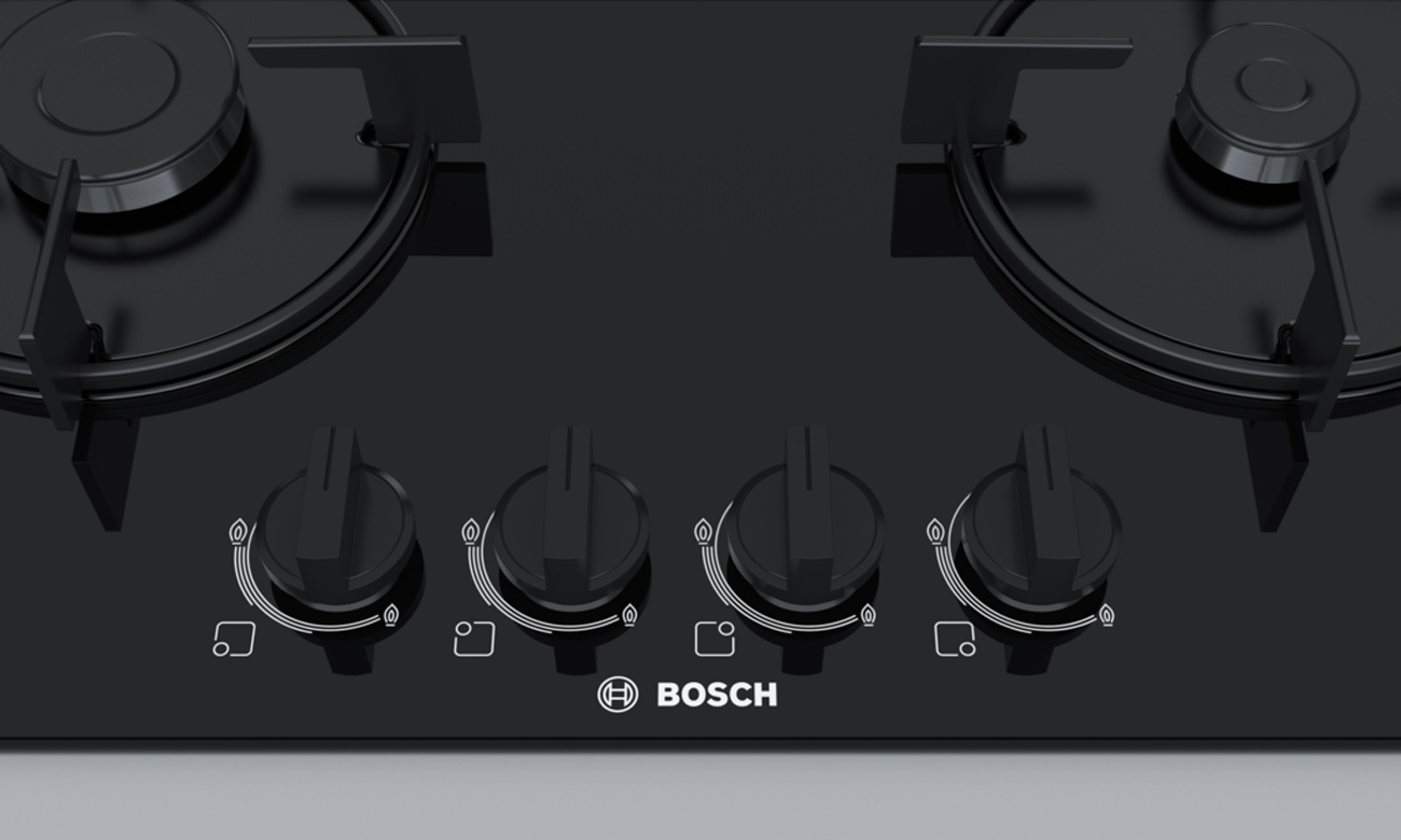 Zapalarka gazu w pokrętle w płycie Bosch PNH6B6B10