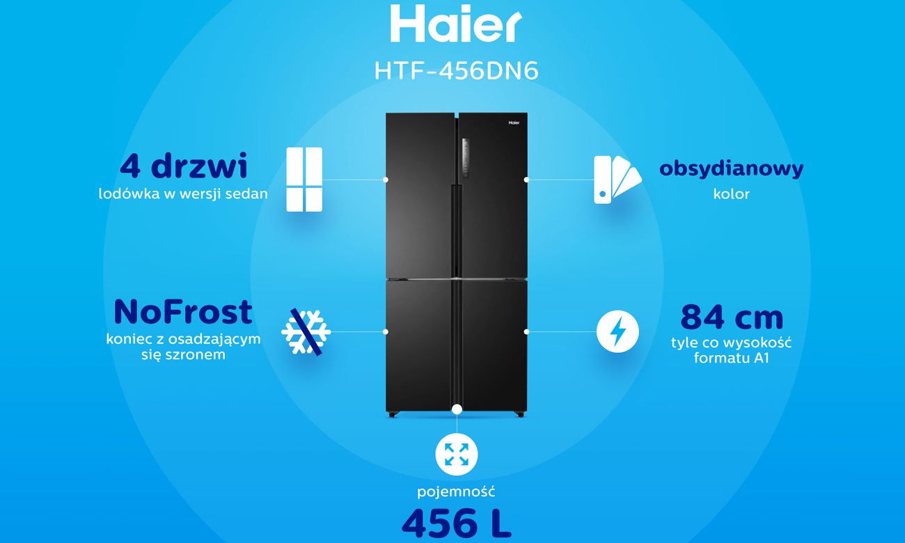 Lodówka Haier HTF-456DN6