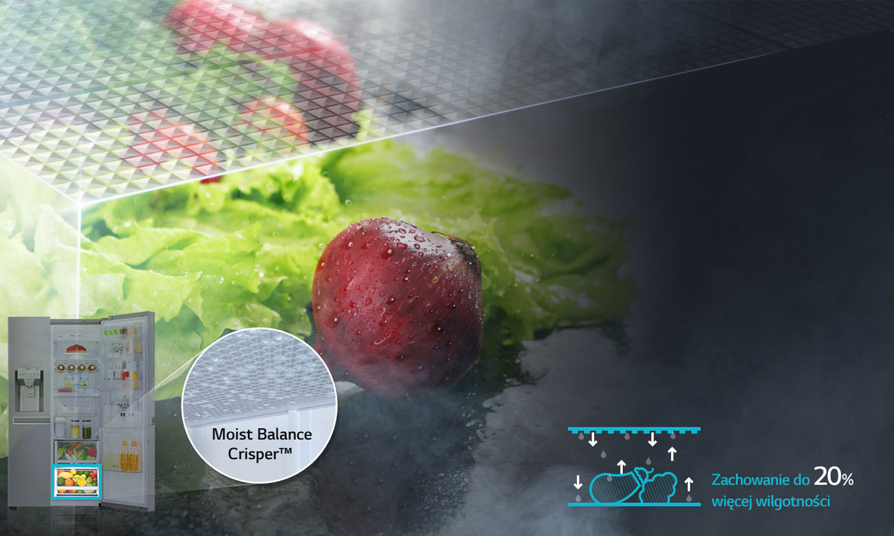 Moist Balance Crisper w LG GSB760PZXZ