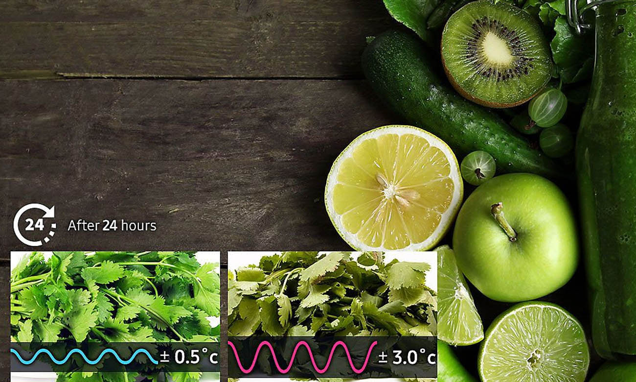 Idealna temperatura, dzięki funkcji Precise Chef Cooling w lodówce Samsung RS66N8100S9