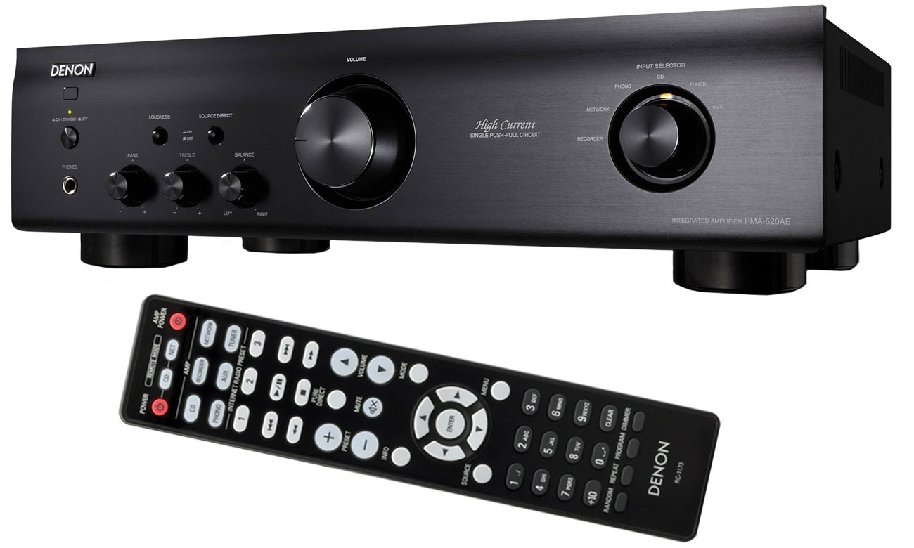 Funkcje wzmacniacza Denon PMA-520AE czarny