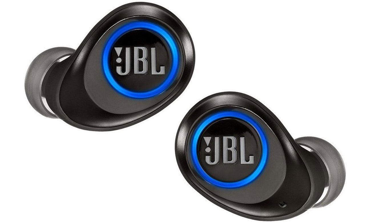 Małe słuchawki bezprzewodowe JBL Free czarne