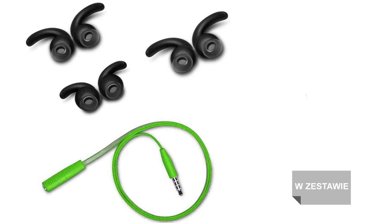Silikonowe końcówki w zestawie z słuchawkami JBL Synchros Reflect