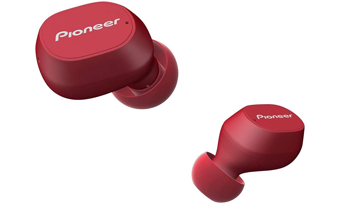 Dokanałowe słuchawki bezprzewodowe Pioneer SE-C5TW czerwone