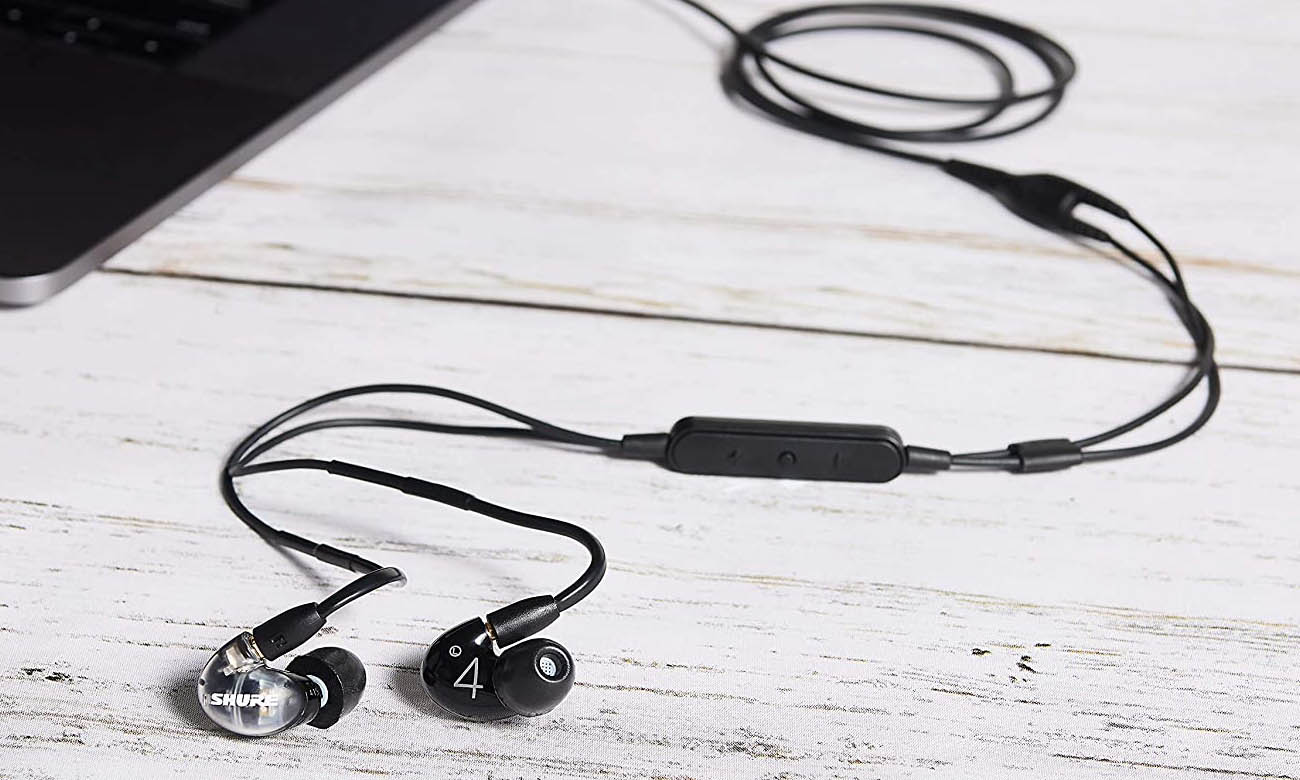 Wygodne słuchawki Shure Aonic 4 z pilotem sterowania
