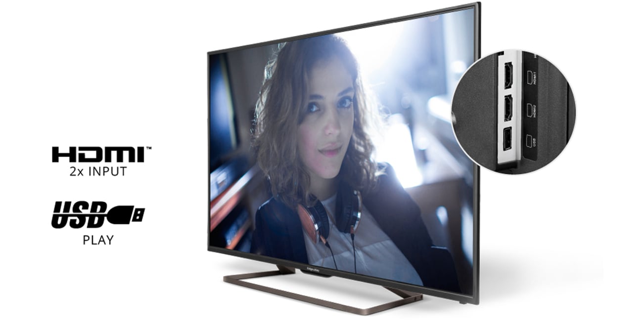 złącze USB w telewizorze Kruger&Matz KM0242
