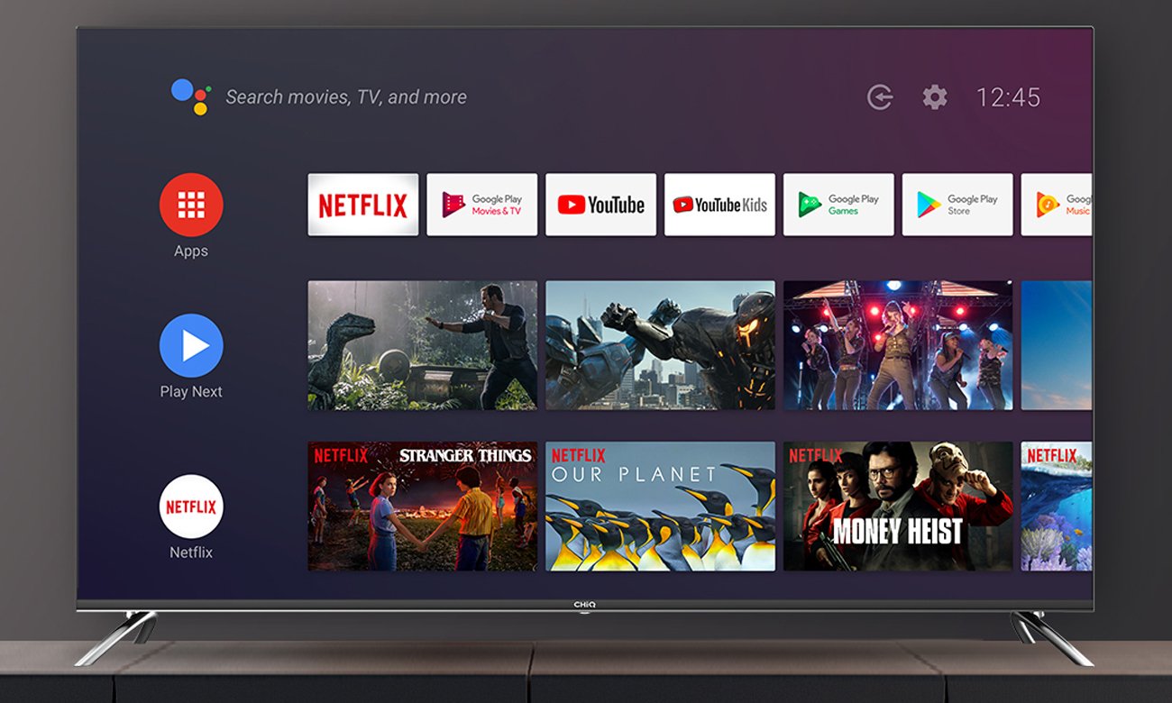 Android Smart TV w telewizorze CHiQ U43H7A