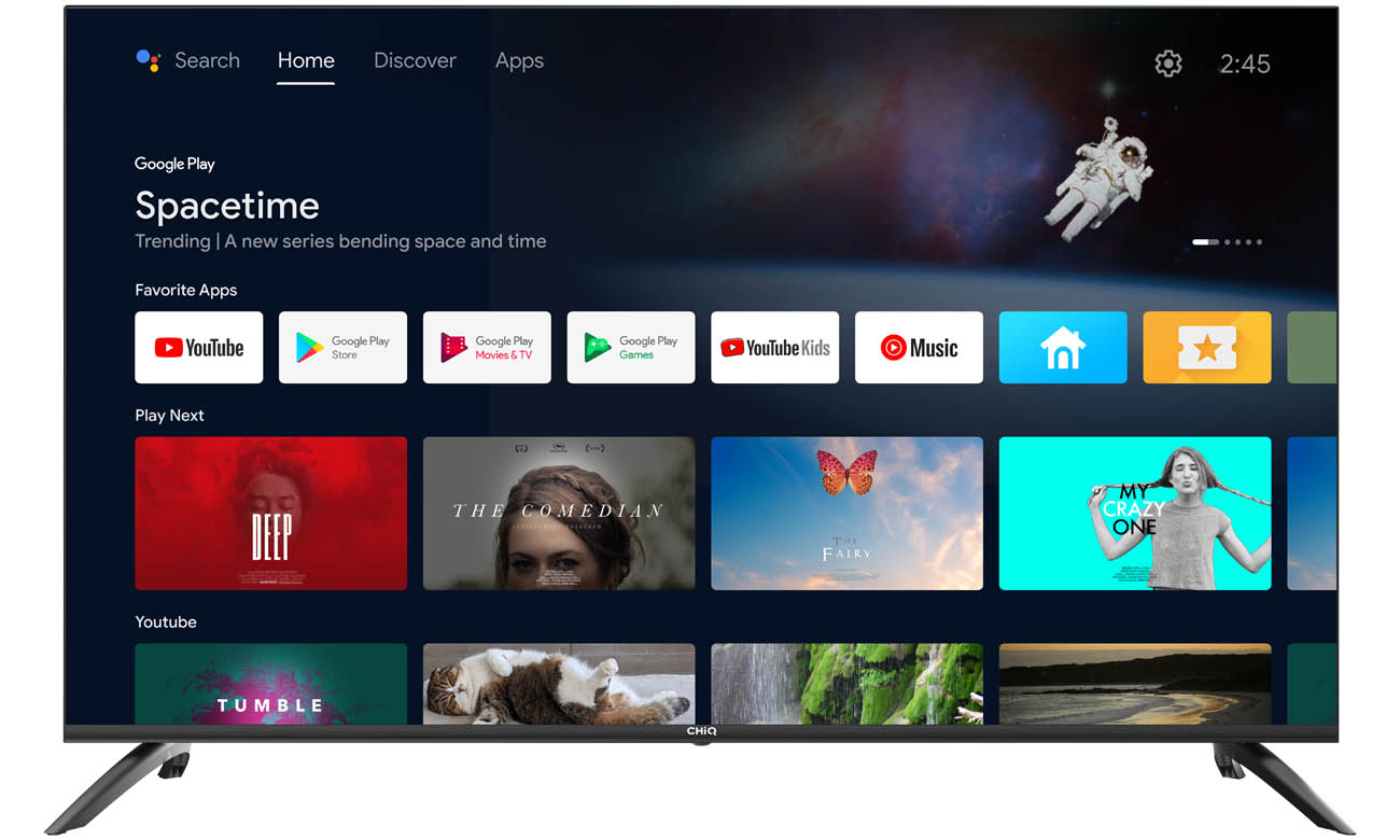 Android Smart TV w telewizorze CHiQ U55G7LX