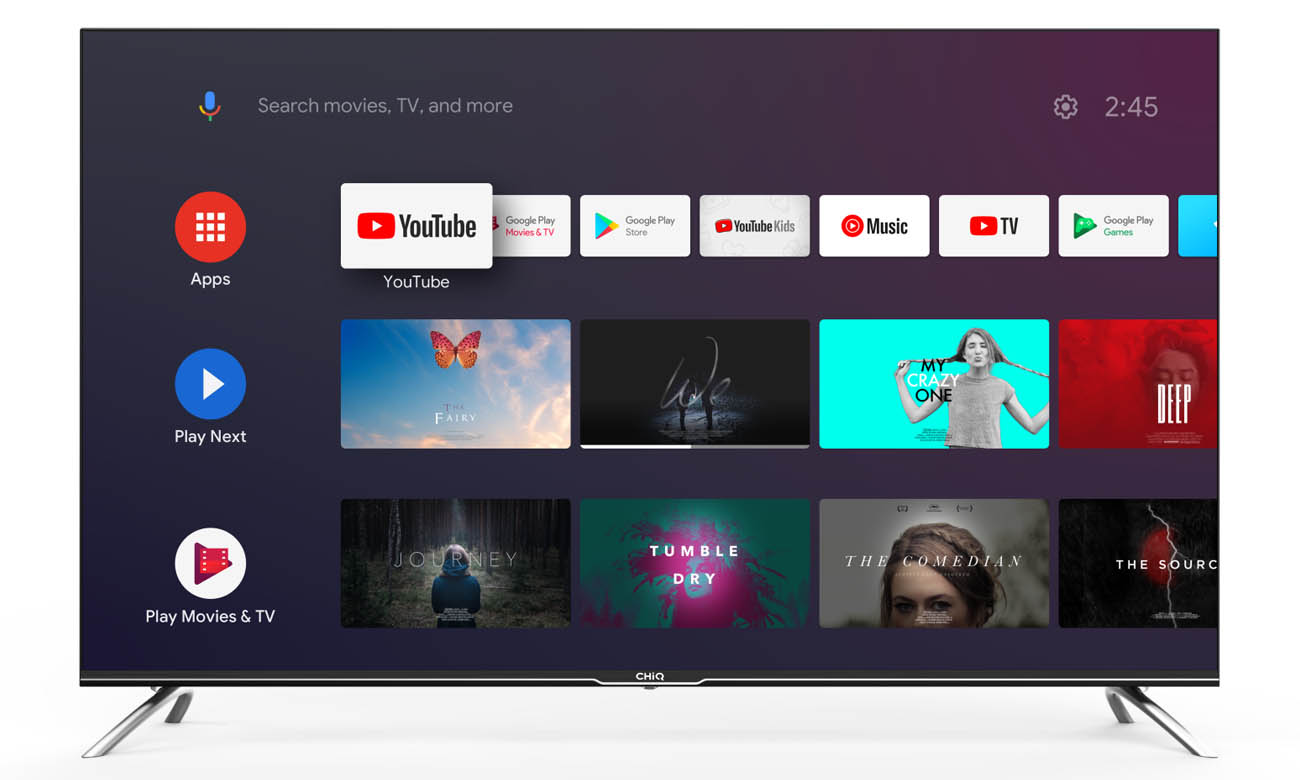 Android Smart TV w telewizorze CHiQ U58G7U
