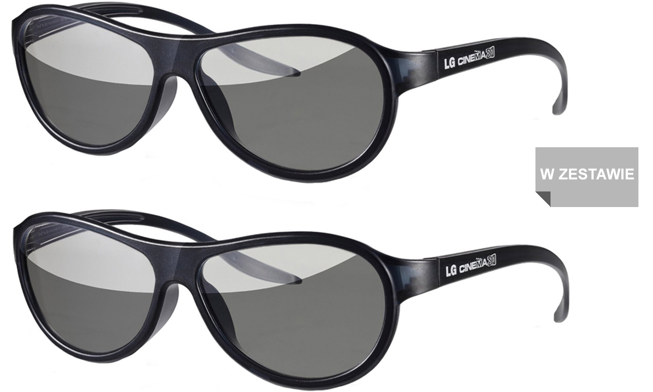Okulary pasywne 3D LG w zestawie