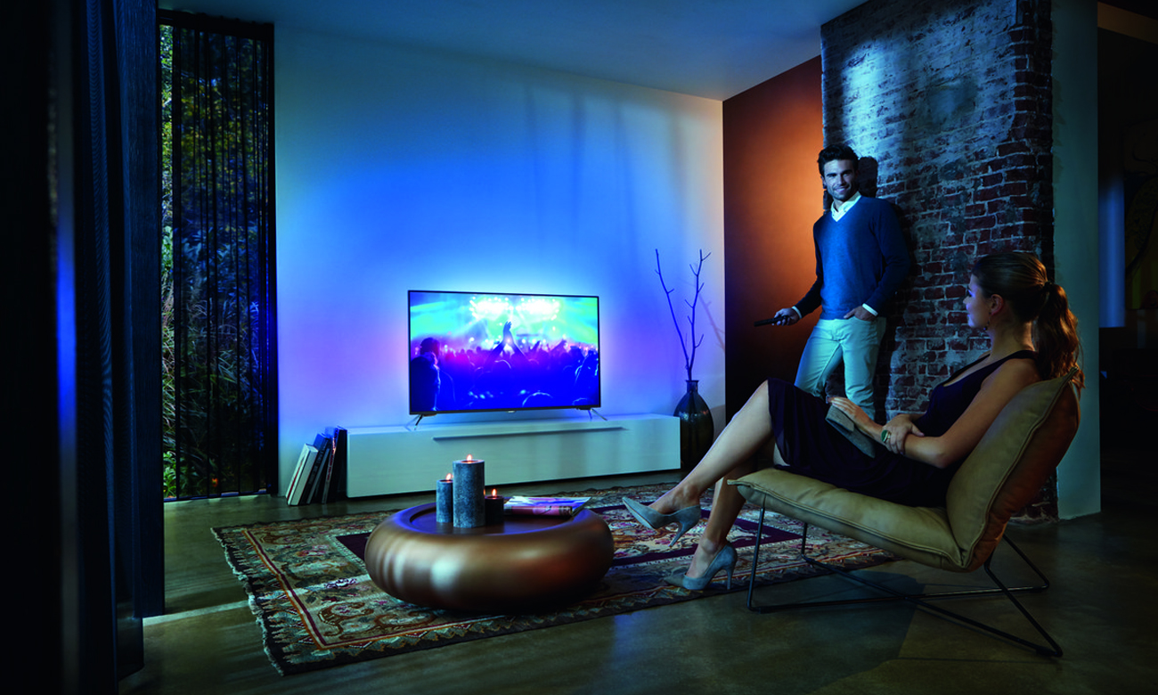Czysty dźwięk w telewizorze Philips 55PUS6401
