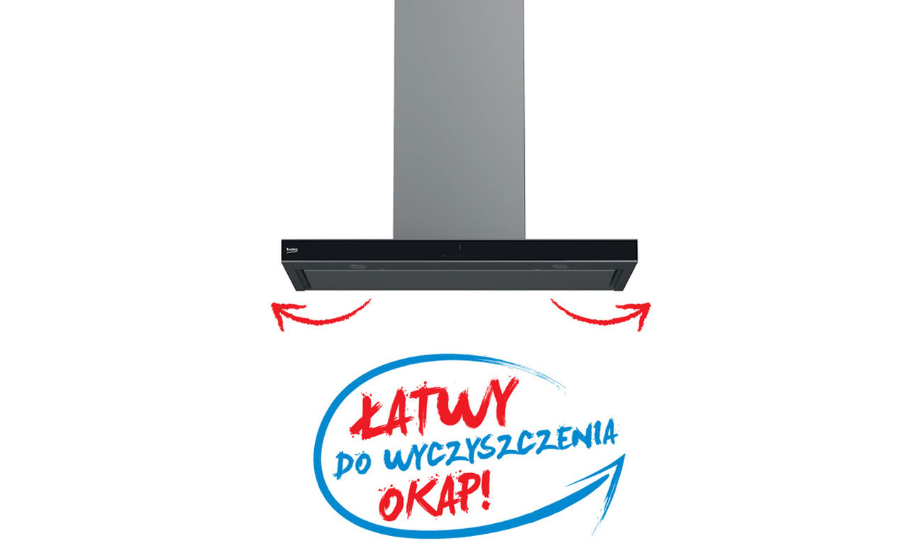 Aluminiowy filtr przeciwtłuszczowy w okapie Beko HCA62540B