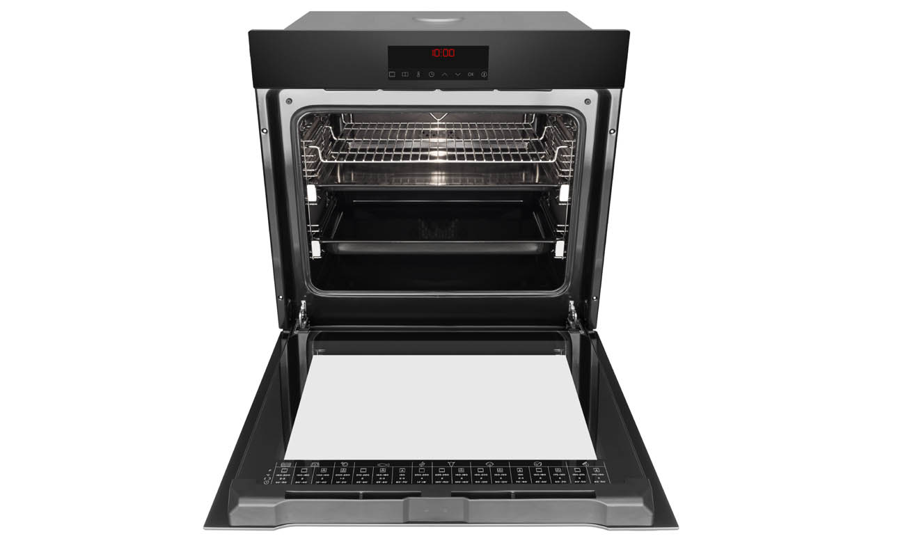 Piekarnik Amica ED57634BA+ Q-TYPE WiFi posiada zimny front oraz funkcję SoftClose