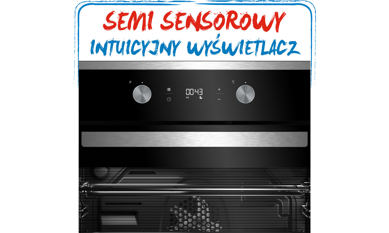 intuicyjny wyświetlacz w Beko BIM25302X