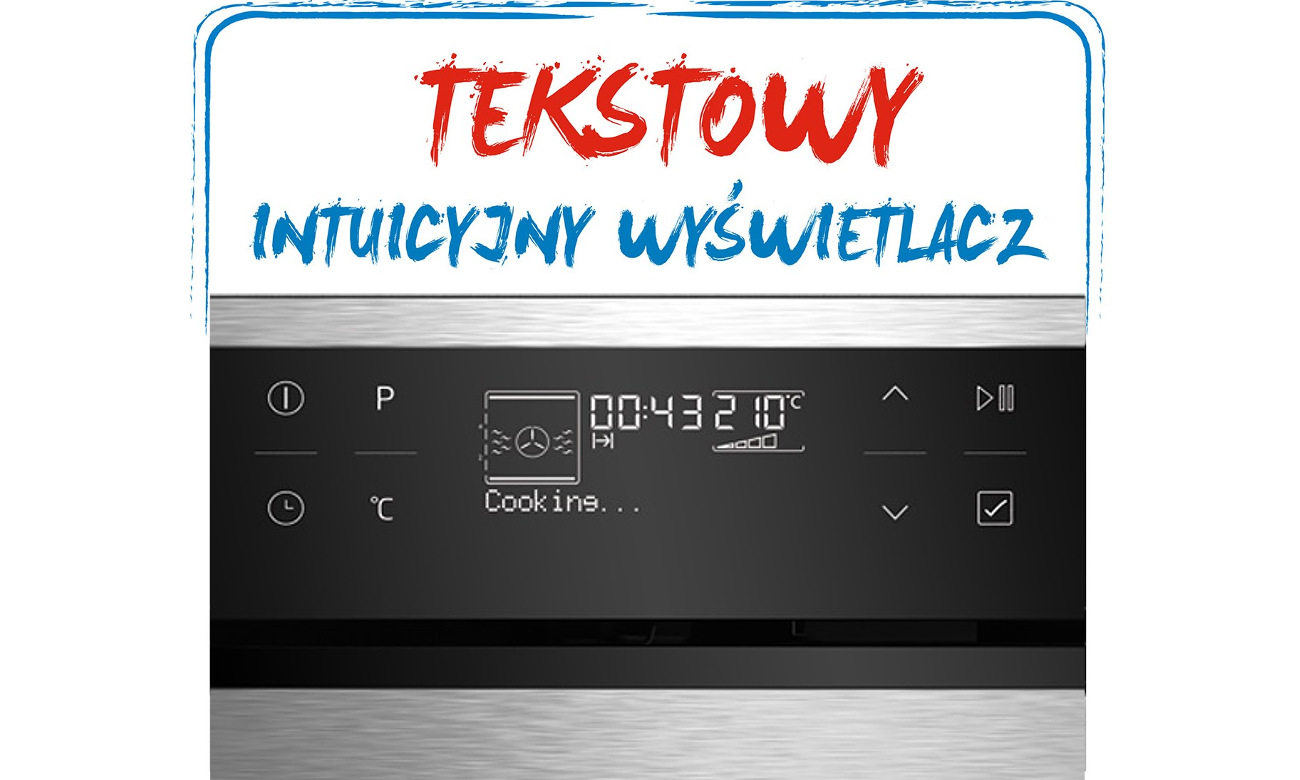 Wyświetlacz tekstowy w Beko BIS 35500 XMS