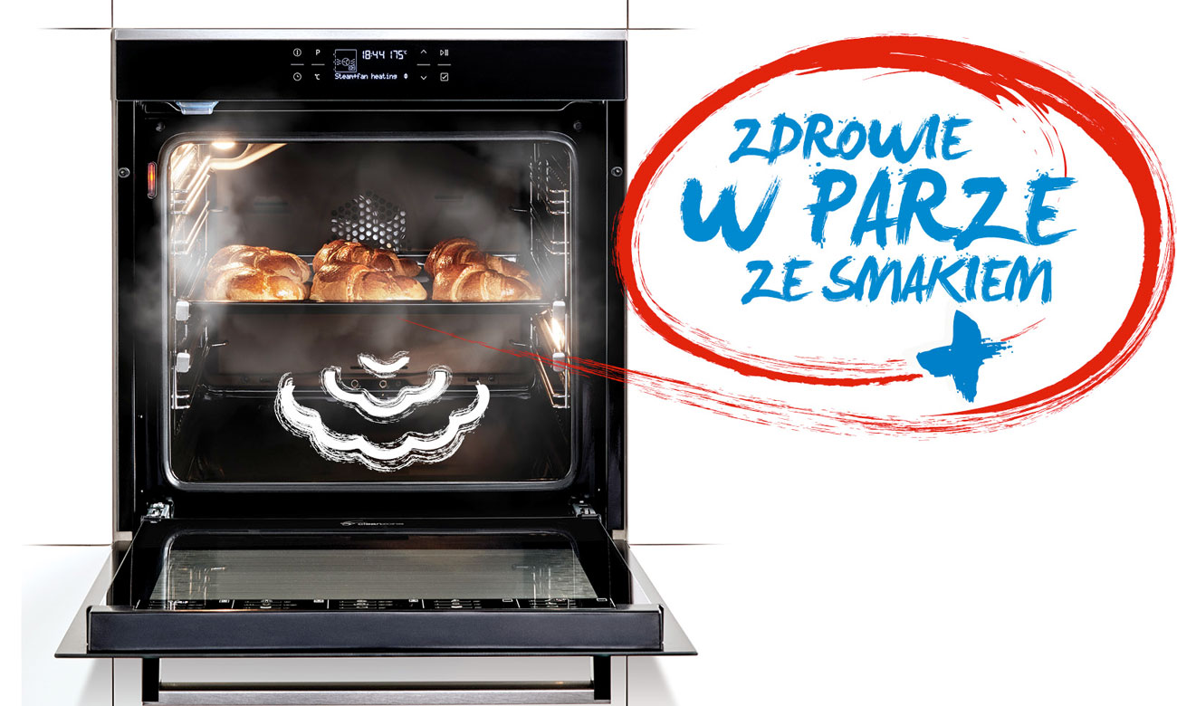 Pieczenie wspomagane parą w Beko BIS 35500 XMS