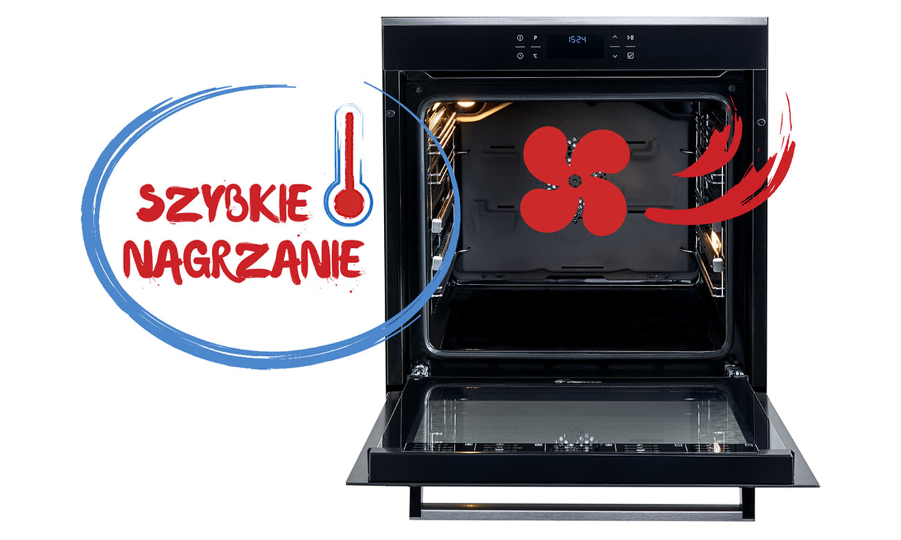 Syskie nagrzewanie w piekarniku Beko BVM34400BS