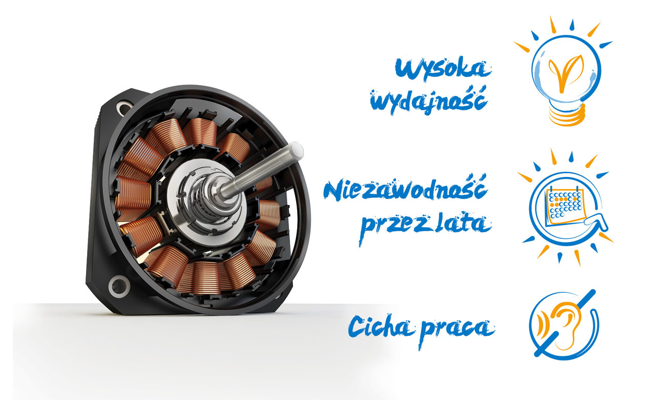 Silnik inwerterowy w pralce Beko DFN26422X