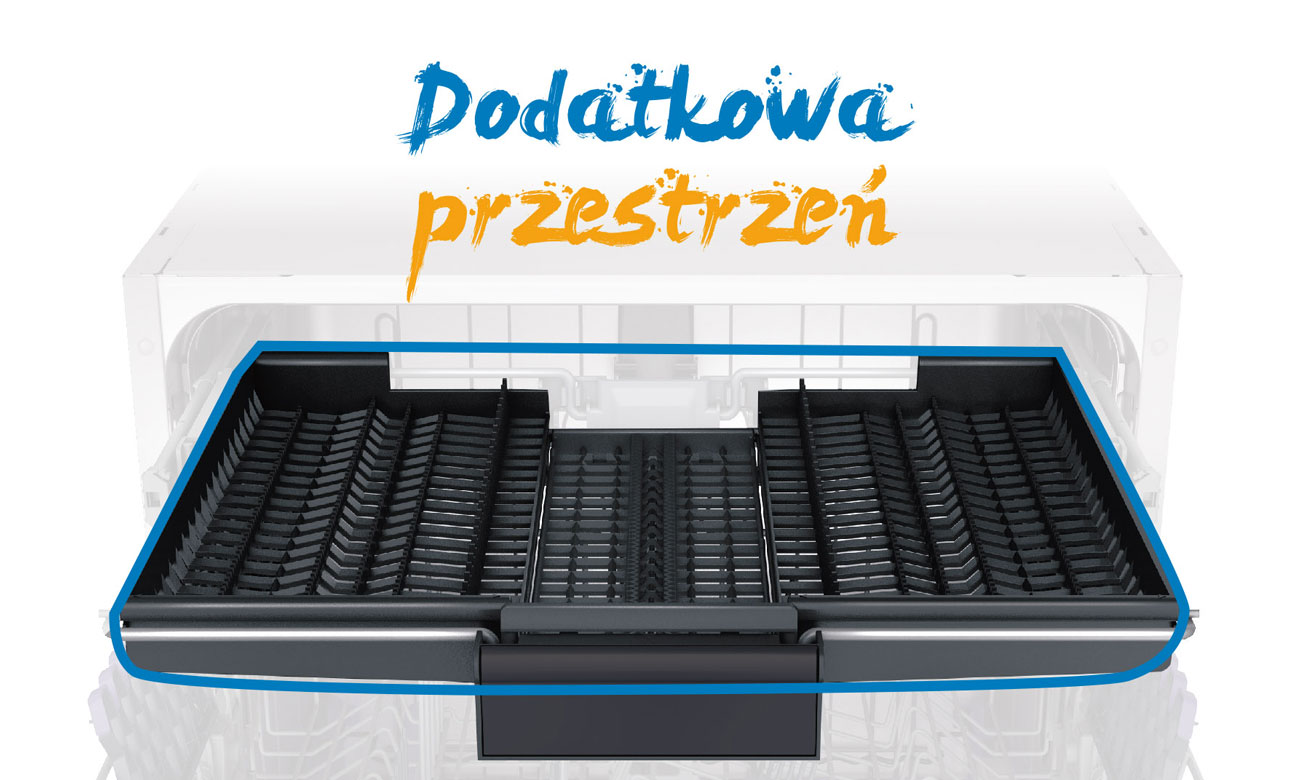 Trzeci kosz w zmywarce Beko DFN26422X
