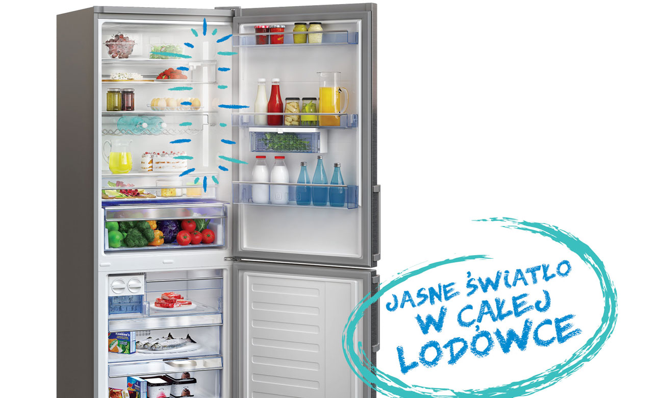 Oświetlenie LED w Beko GNE 114612 X