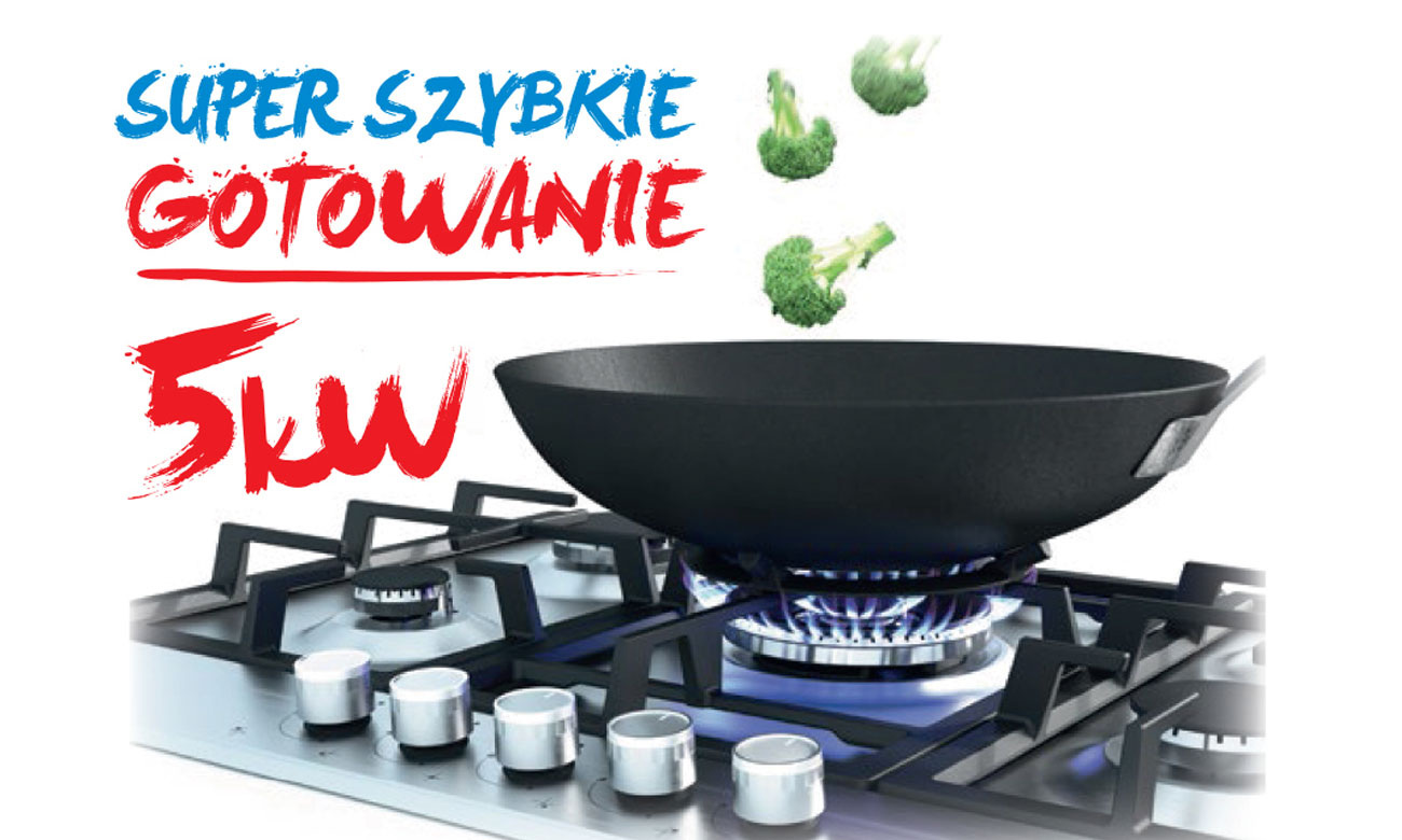 Palnik Wok w płycie gazowej Beko HILW64222S