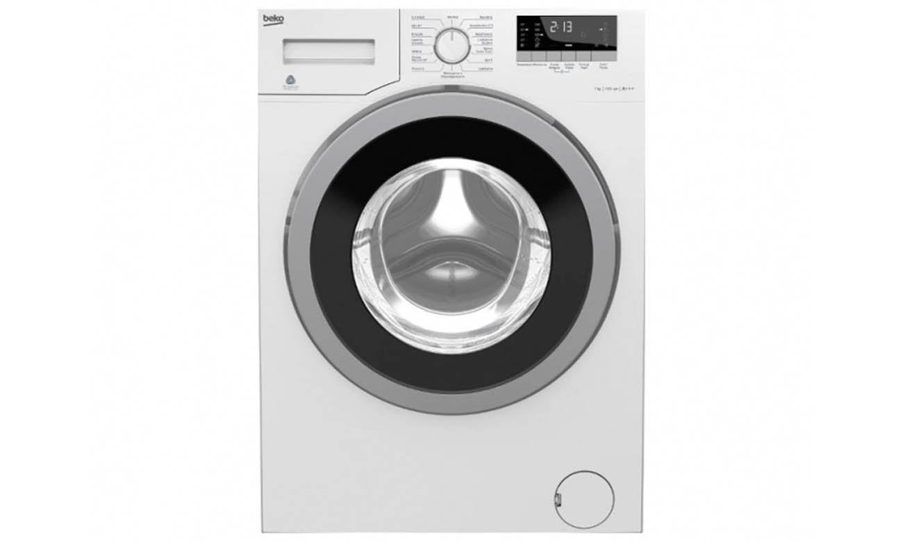 Pralka Beko WRE7632XS posiada specjalne przetłoczenia na bocznych ścianach