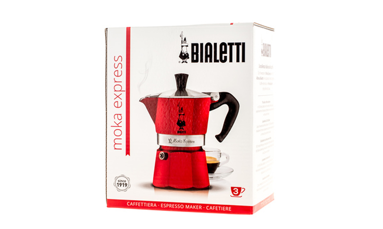 Kawiarka Bialetti Moka Express 3tz czerwona